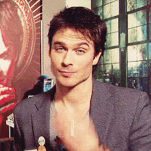Damon Salvatore Blowing A Kiss GIF