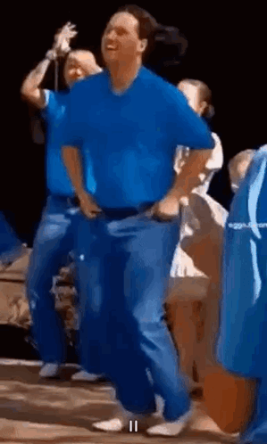 Dance Blue Shirt Guy GIF