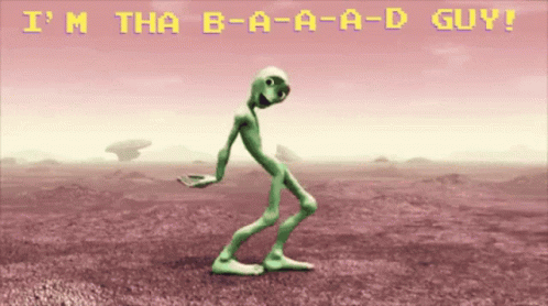 Dancing Alien Bad GIF