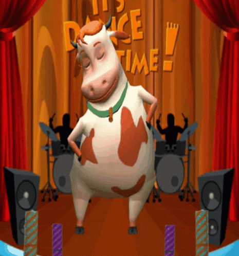 Dancing Cow GIF