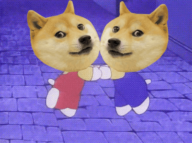Dancing Shibe Dancing Doges GIF