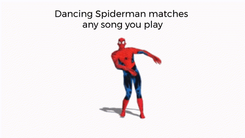 Dancing Spiderman Dancing Spiderman Matches Any Song You Play GIF. This 498 x 281 animated GIF is part of our spiderman dancing collection. Created by…