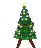 Dancing Tree Christmas Sticker