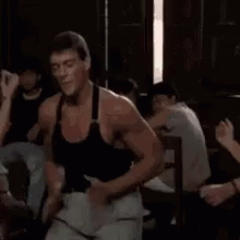 Dancing Van Damme GIF. This 220 x 220 animated GIF is part of our jean claude van damme bailando collection. Related themes include dancing. View the…