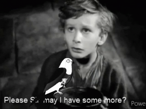 Daptor Daptor Please Sir GIF. This 498 x 373 animated GIF is part of our oliver twist please sir collection. Created by Berganza. View the original…