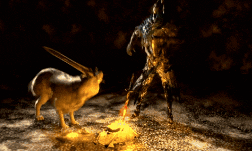 Dark Souls Sif And Artorias GIF