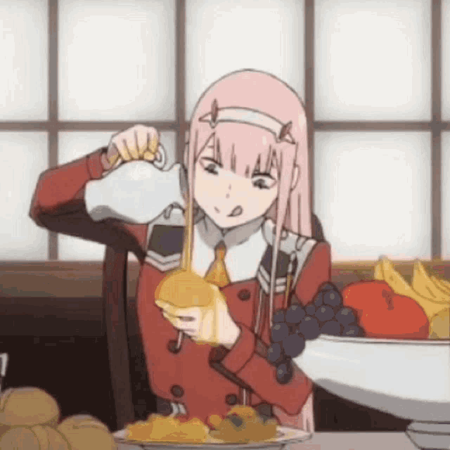 Darling In The Franxx Hungry GIF
