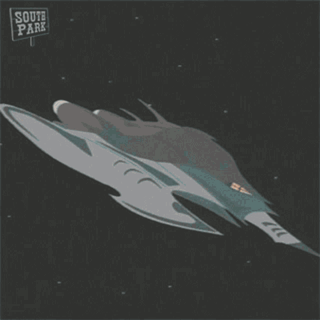Dashing Spaceship South Park GIF