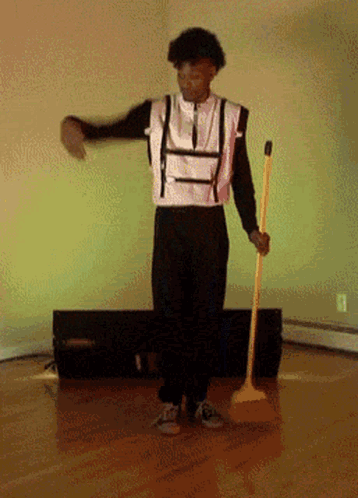 Dave Chappelle Broom Dance GIF