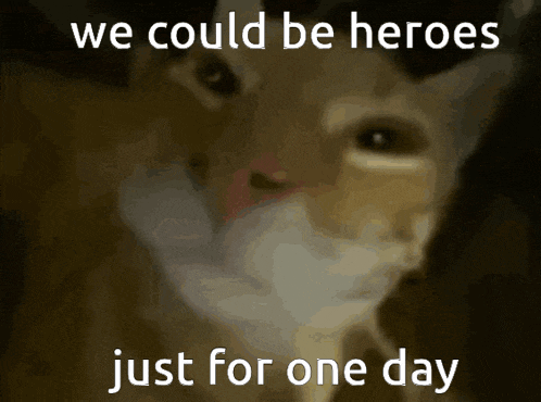 David Bowie Heroes GIF