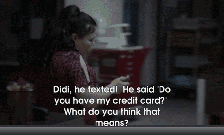 Dawn Gets A Text GIF