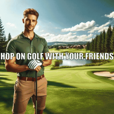 Dawson Golf With Friends GIF