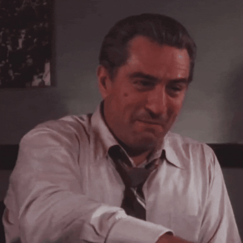 De Niro Laugh Robert De Niro GIF. This 498 x 498 animated GIF is part of our goodfellas collection. Related themes include haha, laughing. Created by…