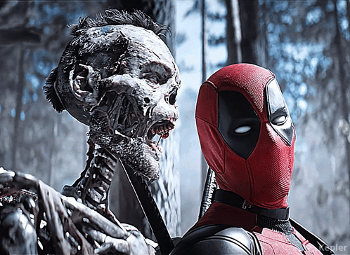 Deadpool Logan Skeleton GIF
