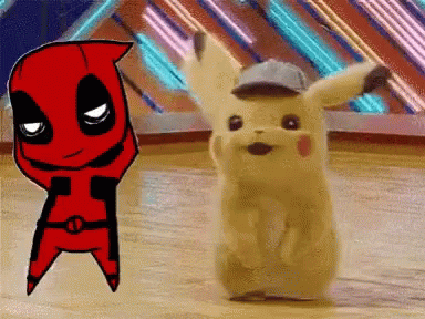 Deadpool Pikachu Dance GIF