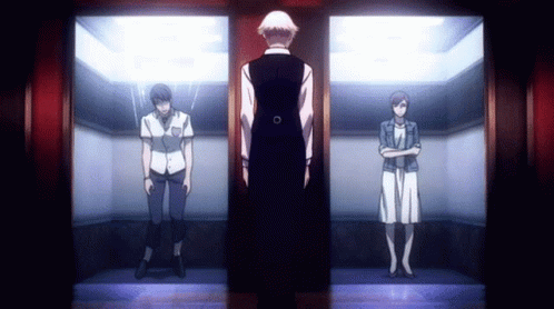 Death Parade Elevator GIF