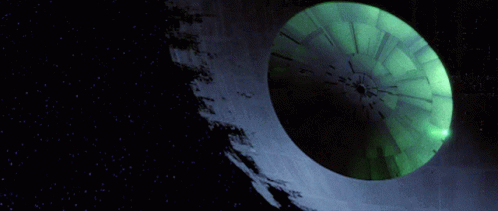 Death Star Blow Off GIF