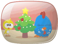 Decorating Christmas Tree Decoration Sticker