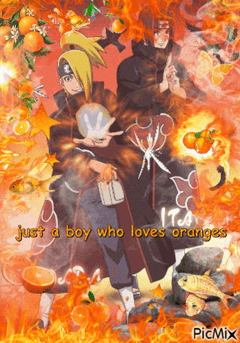 Deidara Itachi Uchiha GIF