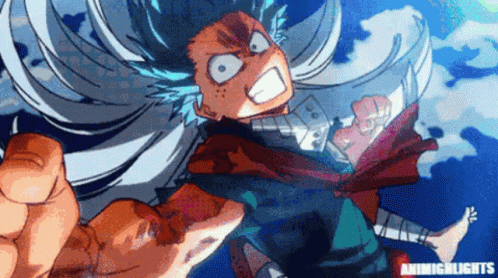 Deku Consecutive Punch GIF