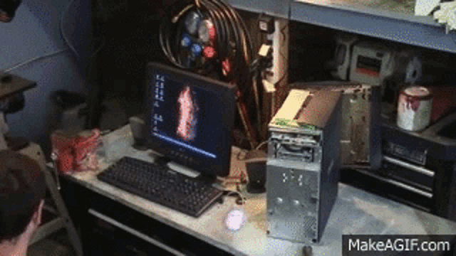 Dell Computer Destruction Dell GIF
