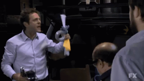 Dennis Reynolds I Am Golden God GIF. This 498 x 280 animated GIF is part of our i am a golden god collection. Related themes include angry, dennis reynolds…