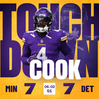 Detroit Lions (7) Vs. Minnesota Vikings (7) First Quarter GIF