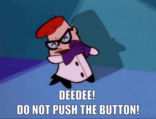 Dexter'S Laboratory What Does This Button Do GIF