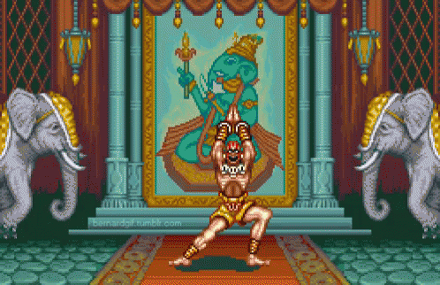 Dhalsim Yoga Dance GIF