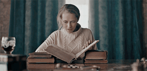 Diana Bishop Reading GIF