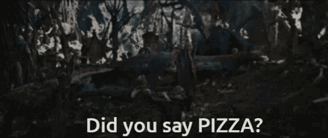 Did You Say Pizza Mr Black GIF
