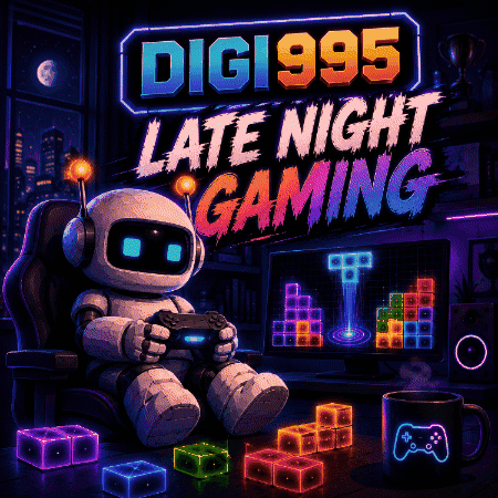 Digi 995 Block Drop Late Night Gaming GIF