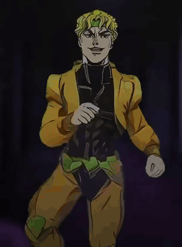 Dio Brando Passinho GIF