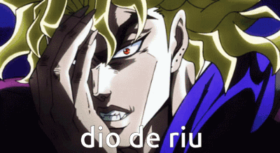 Dio Dio Brando GIF