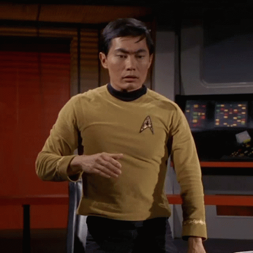 Disappear Hikaru Sulu GIF. This 498 x 498 animated GIF is part of our george takei oh my collection. Related themes include star trek. Created by StarTrek…