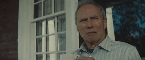 Disgused Face Clint Eastwood GIF