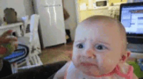 Disgusted Baby GIF