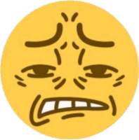 Disgusted Face Sticker