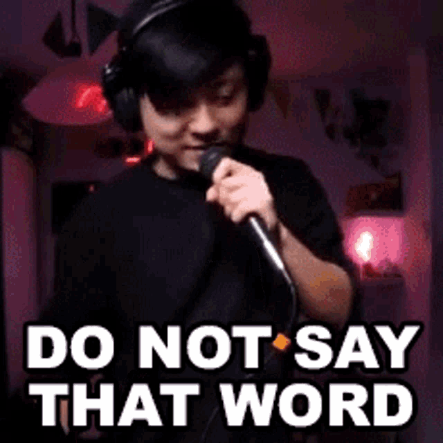 Do Not Say That Word Stanley Li GIF