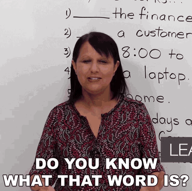 Do You Know What That Word Is Rebecca GIF