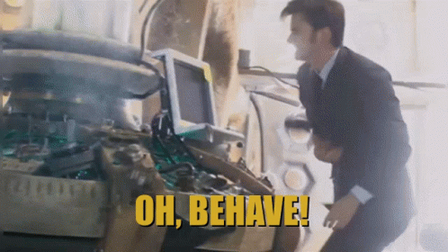 Doctor Who Behave GIF