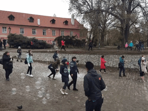 Dodging Bubbles GIF