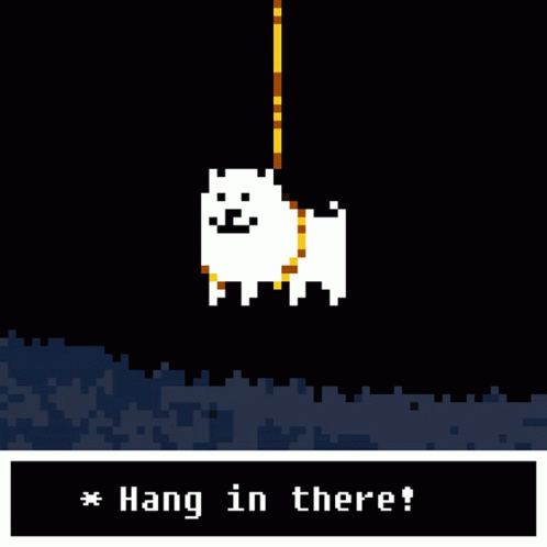 Dog Hang In There GIF