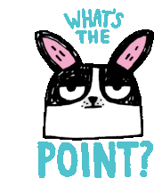 Dog Saying What'S The Point Sticker