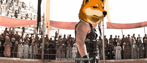 Doge Nakago GIF. This 498 x 213 animated GIF is part of our gladiator are you not entertained collection. Related themes include doge. Created by jShiz…