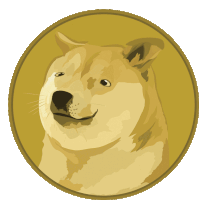Dogecoin Smooth Brain Doge Sticker
