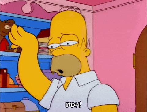 Doh Homer Simpson GIF