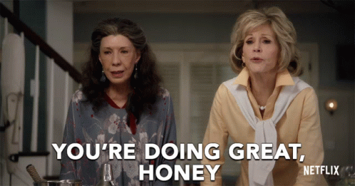 Doing Great Honey GIF. This 498 x 261 animated GIF is part of our honey youve got a big storm coming collection. Created by graceandfrankie. View the…