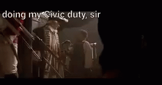Doing My Civic Duty, Sir. GIF. This 318 x 168 animated GIF is part of our both el dorado collection. View the original animation, share it, or browse…