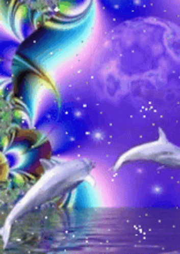 Dolphin Swim GIF